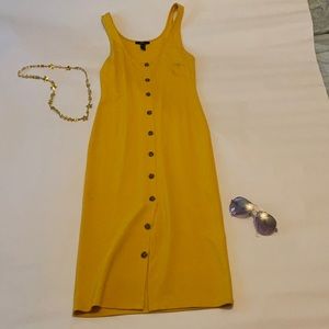 Neon ribbed knit dress perfect to pair w/ heels